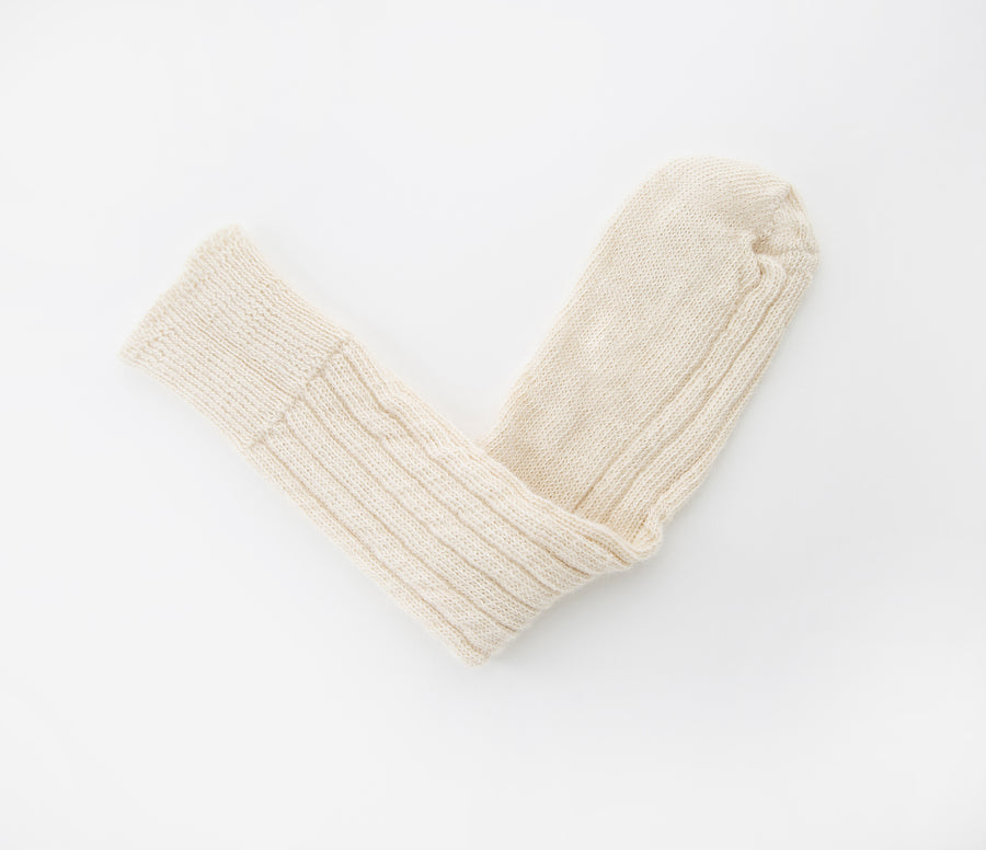 Pairs Scotland, Alpaca Bed Socks, Cream