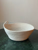 Knotsy Brighton - Pure White Cotton Shallow Bowl - Elysian Theory