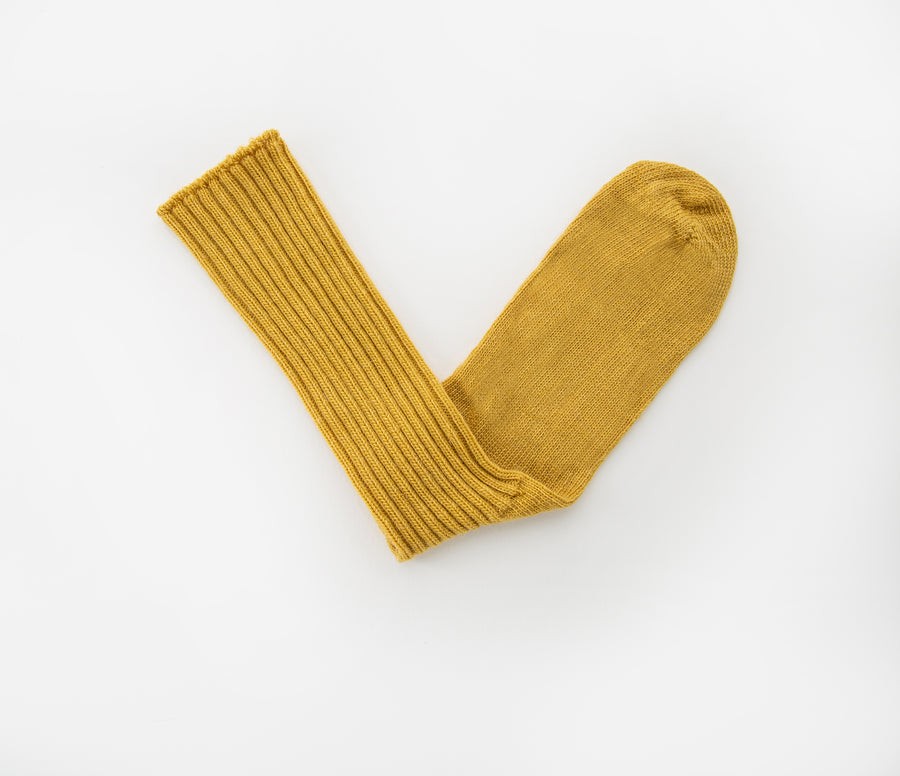 Pairs Scotland, Mohair Everyday Socks, Mustard