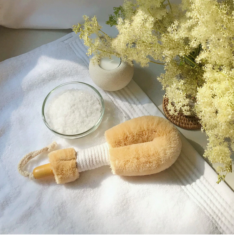 ELYTRUM - Revive Body Brush with Cotton Handle, Sisal Collection